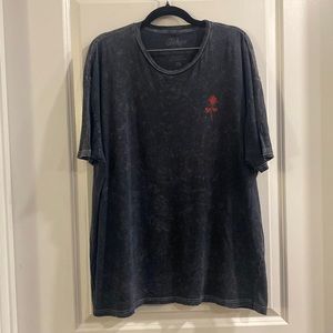 TOKES Men’s Distressed Short Sleeve Crewneck Tee T-Shirt 100% Cotton - R…